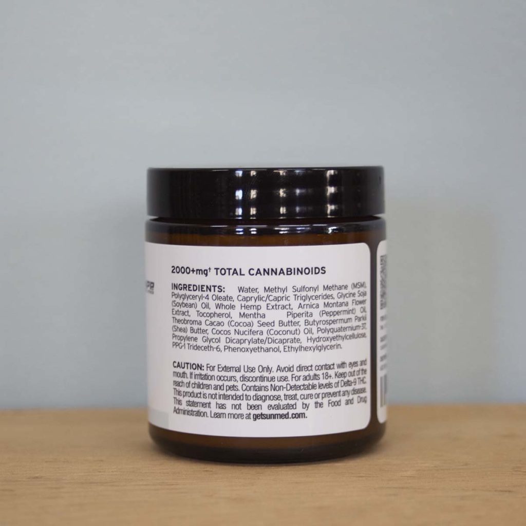 Sunmed Cbd Topical Cream — Your Cbd Store Ripon Naturals